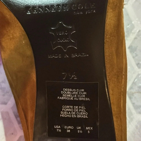 Kenneth Cole leather mule loafers, size 7 1/2 unique 2000s vintage. - Picture 4 of 10